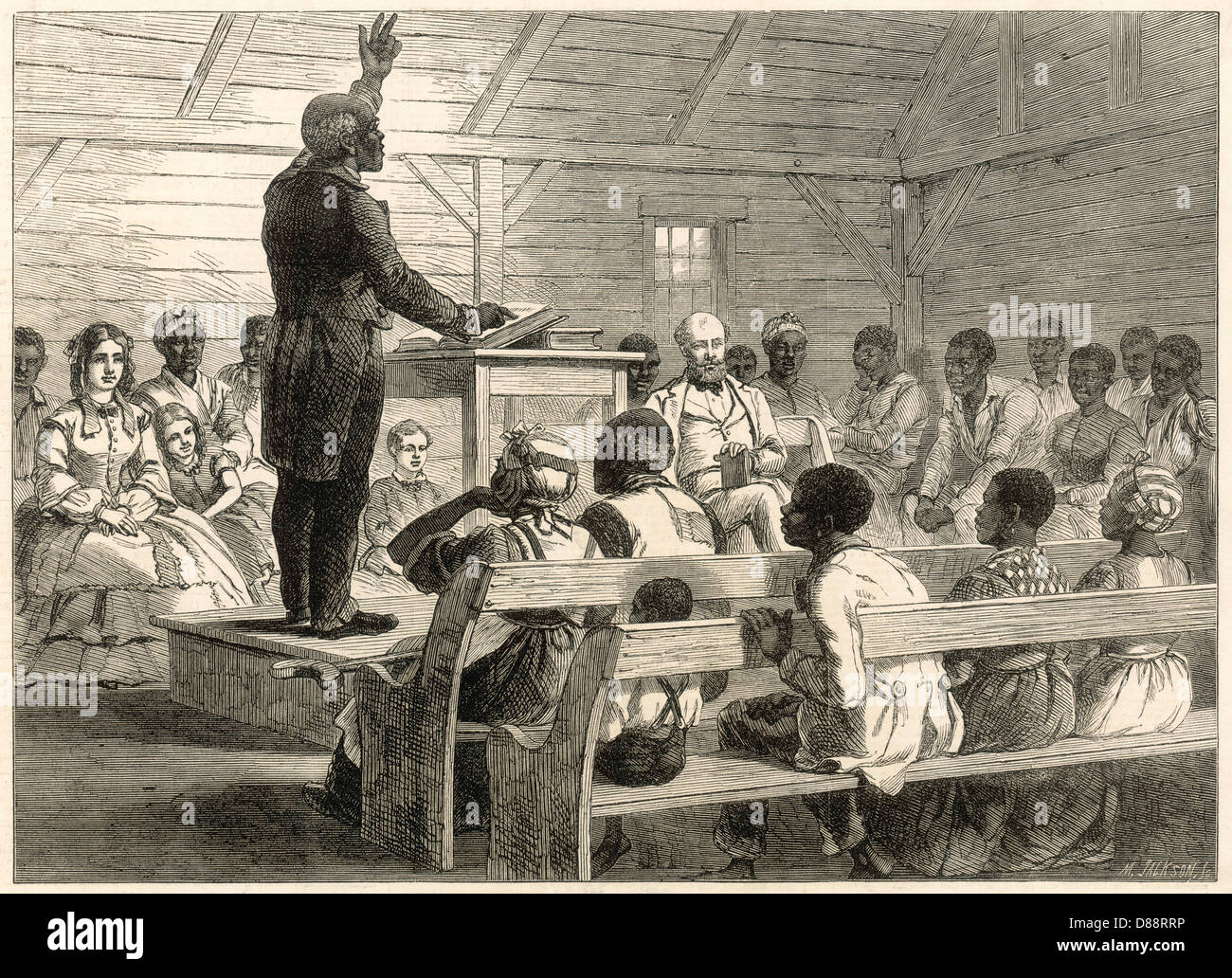 Plantage-Kirche Stockfoto