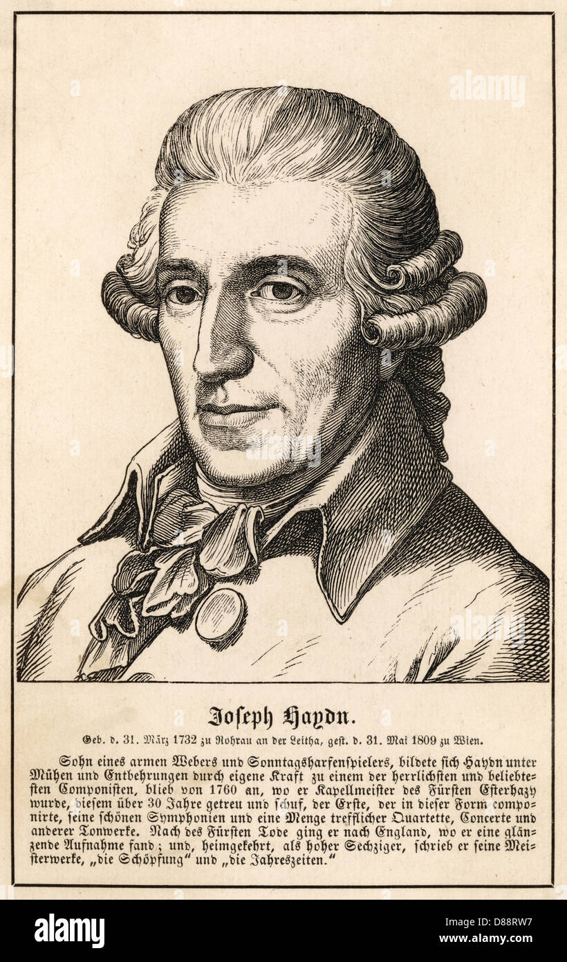 JOSEPH HAYDN Stockfoto