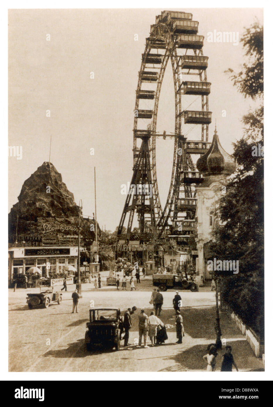 BIG WHEEL/WIEN 1930S Stockfoto