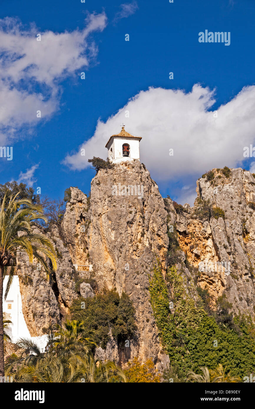 Guadalest-Glockenturm Stockfoto