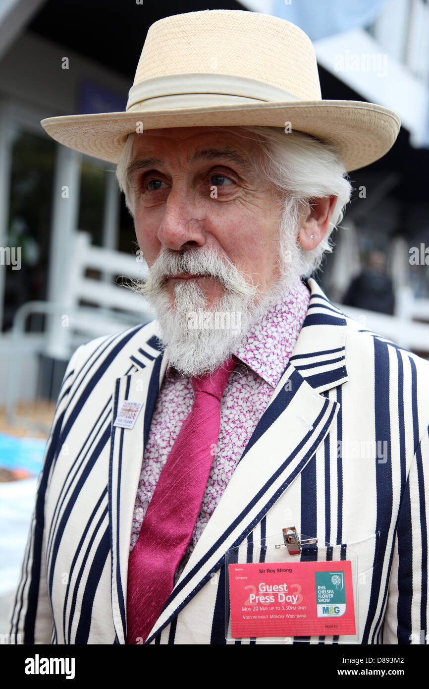 Sir Roy Strong, Gast bei RHS Chelsea Flower Show 2013 Stockfoto
