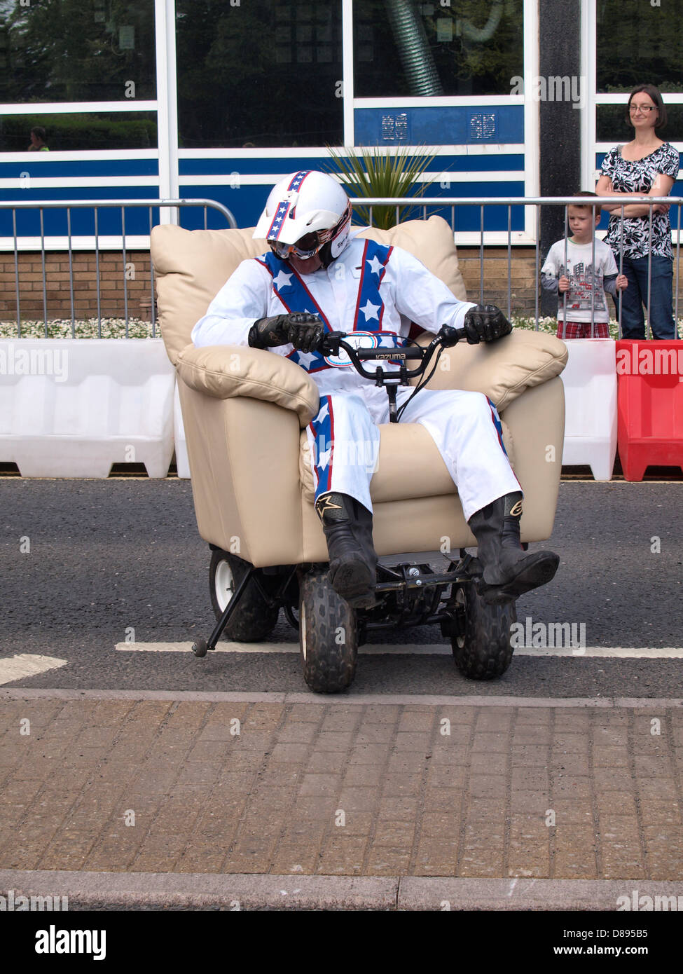 Motorisierte Sessel, Grand Prix Barnstaple, Devon, UK 2013 Stockfoto