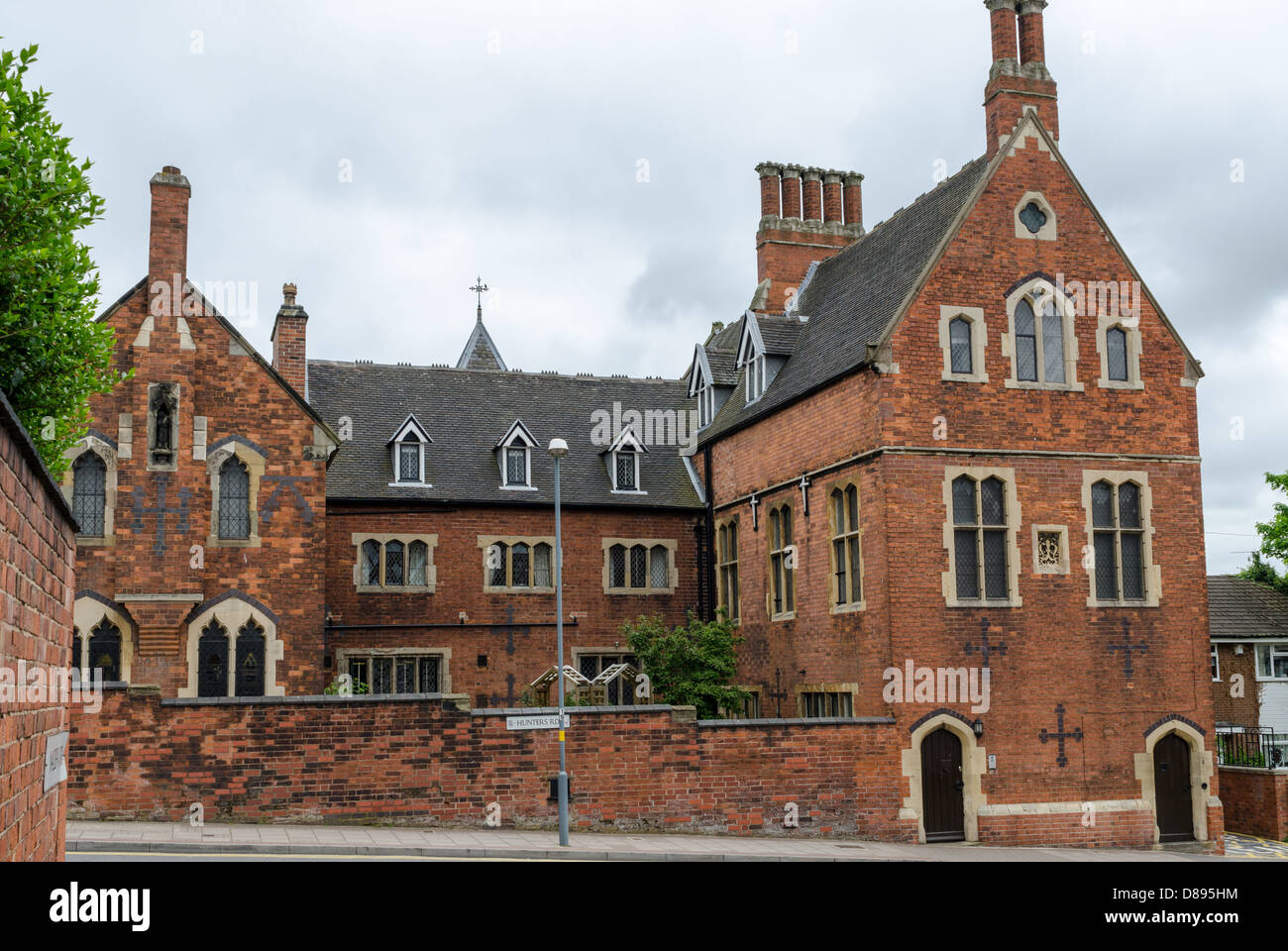 Str. Marys Kloster in Handsworth, Birmingham wurde von Augustus Welby Pugin im neugotischen Stil gestaltet Stockfoto