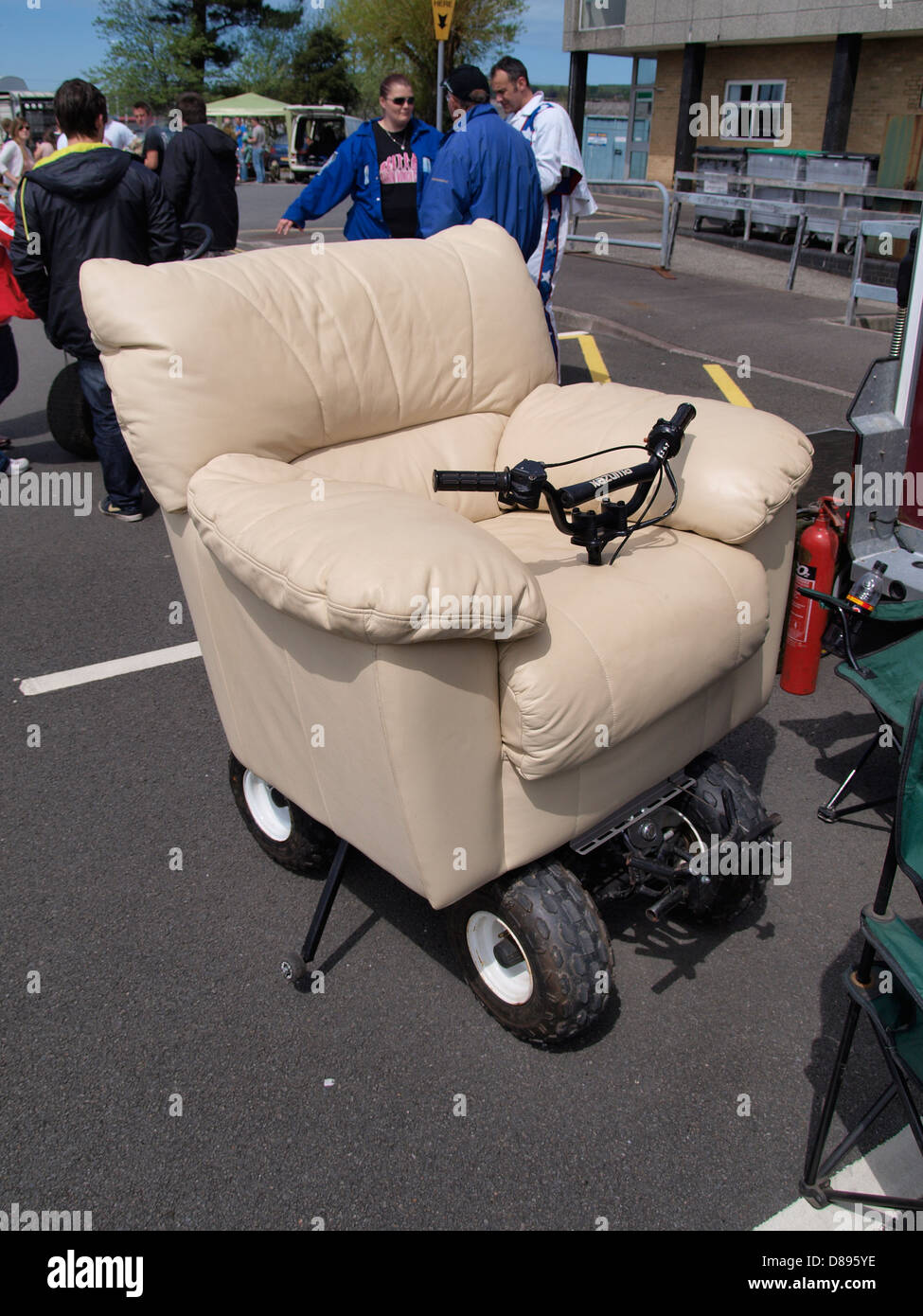 Motorisierte Sessel, Barnstaple, Devon, UK 2013 Stockfoto