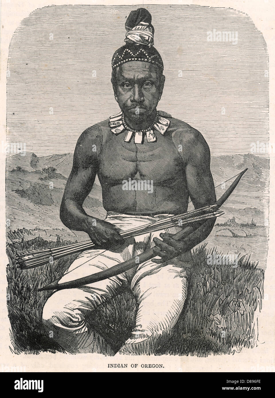 Indianische Ureinwohner aus Oregon Stockfoto