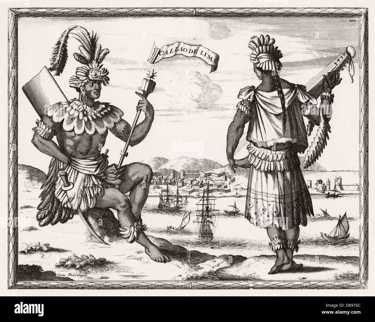 EIN PAAR AUS RASSE, PERU UND LIMA Stockfoto