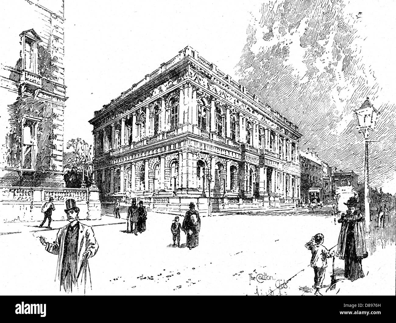 CARLTON CLUB in Pall Mall, London, um 1880 Stockfoto