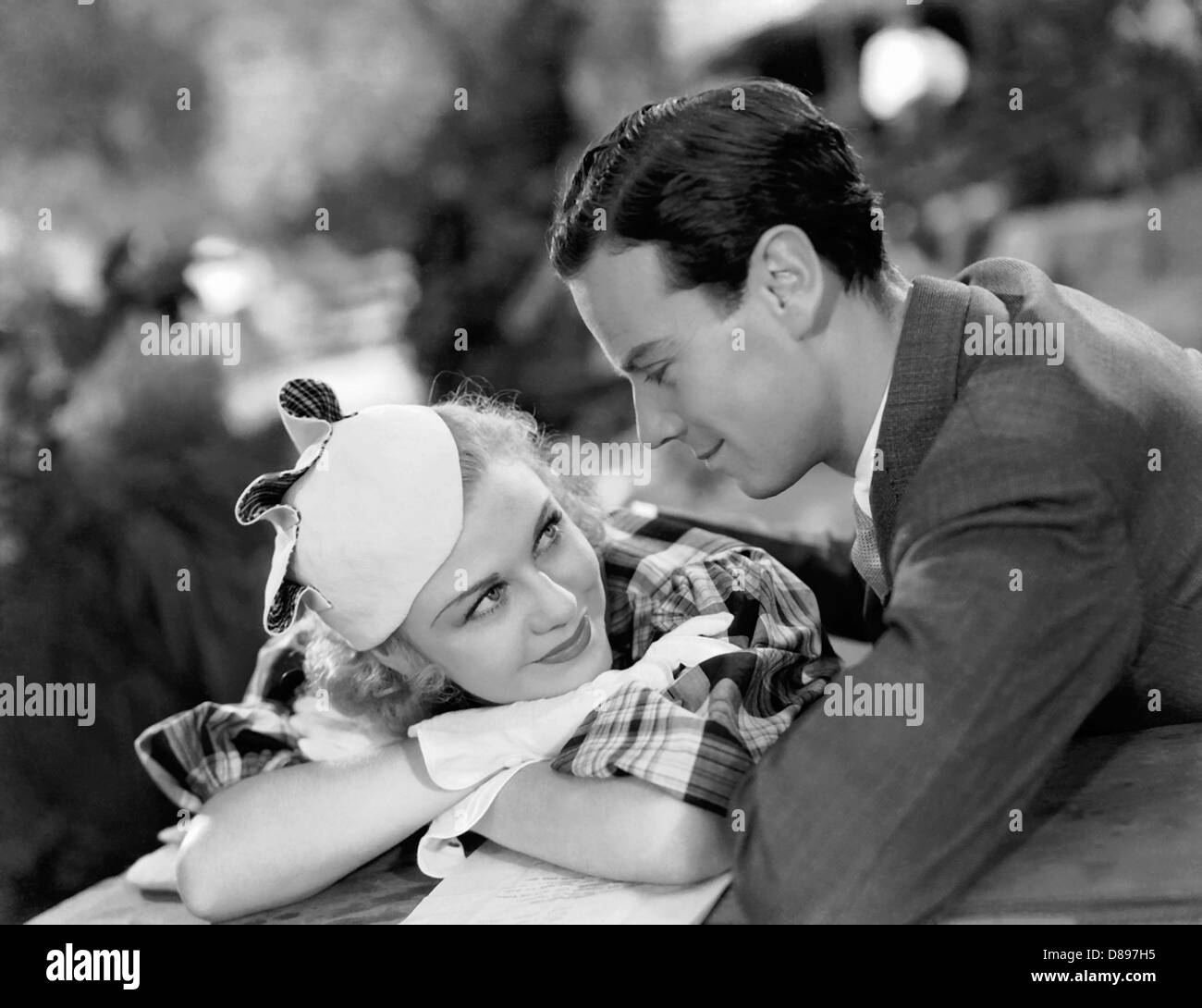 SPARREN Romantik 1935 RKO Films mit Ginger Rogers und Norman Foster Stockfoto