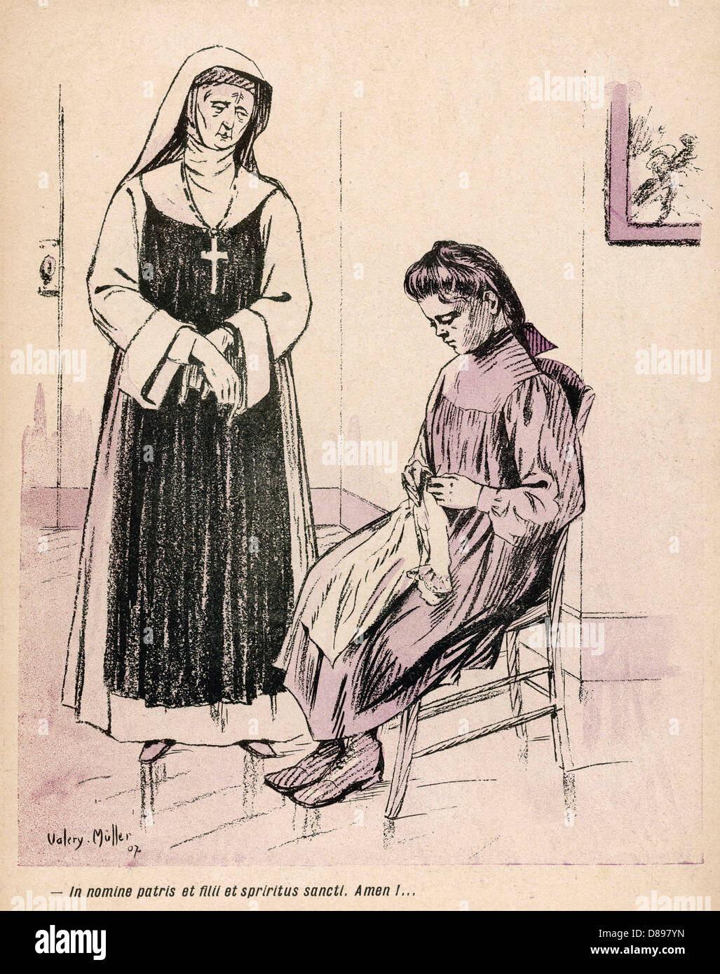 IM NAMEN DES VATERS Stockfoto