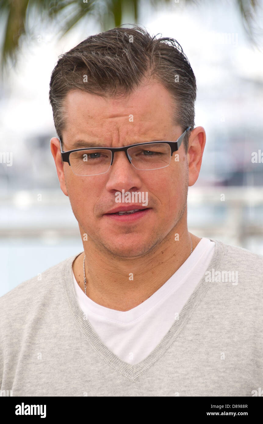 Cannes, Frankreich. 21. Mai 2013.  Matt Damon am Cannes Film Festival 2013 besucht der Fototermin für "Hinter der Kandelaber" Credit: James McCauley / Alamy Live News Stockfoto