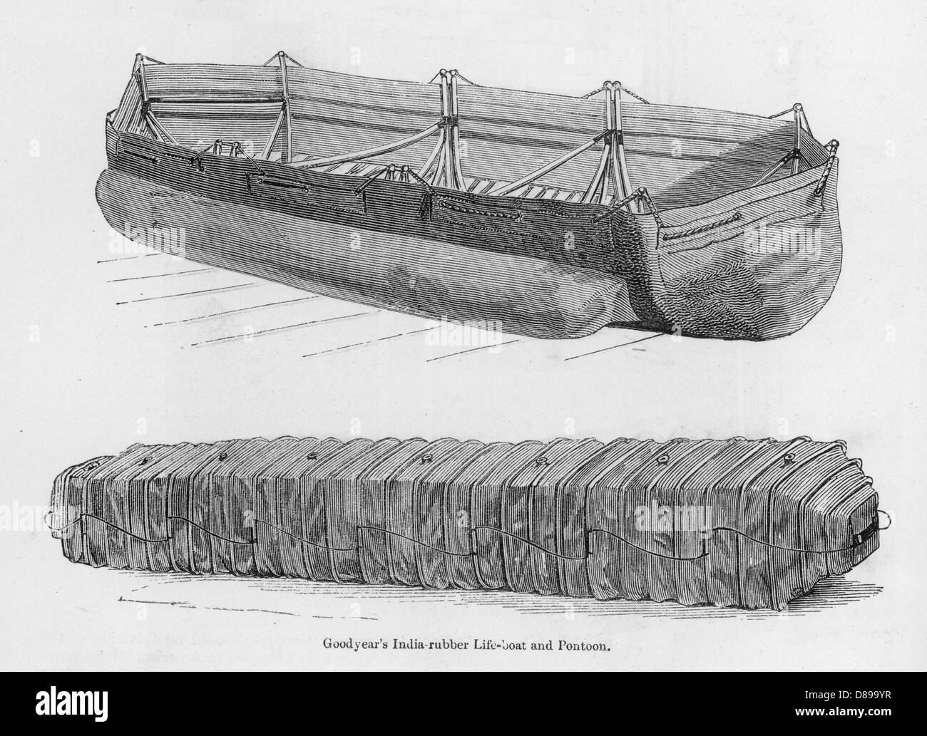 Goodyear's Rettungsboot Stockfoto