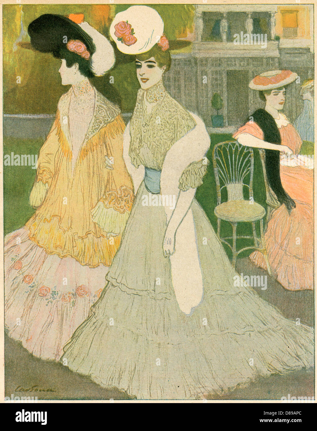PARISIENNES 1906 Stockfoto