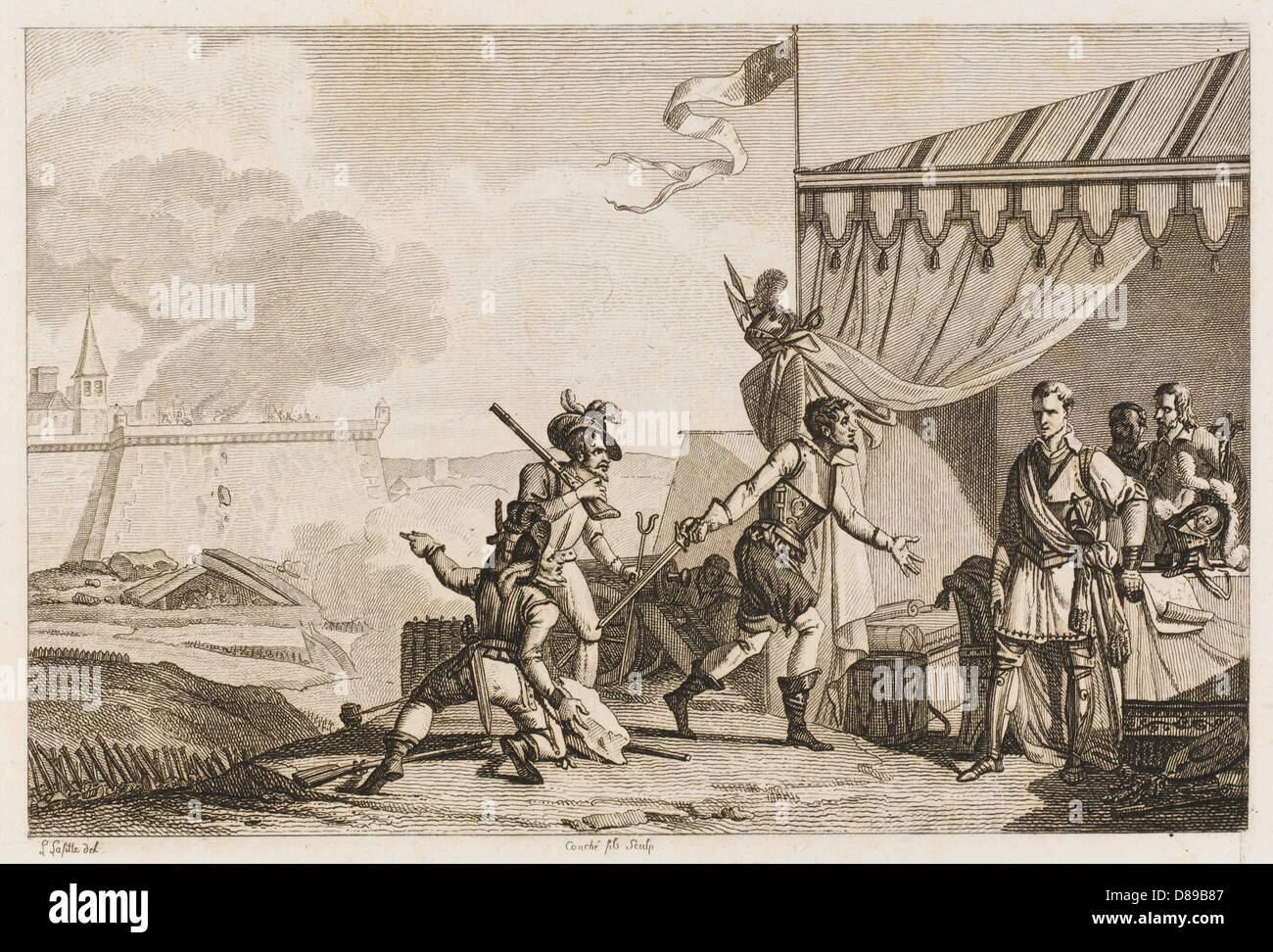 STEIN AUS EINER BELAGERUNG Stockfoto