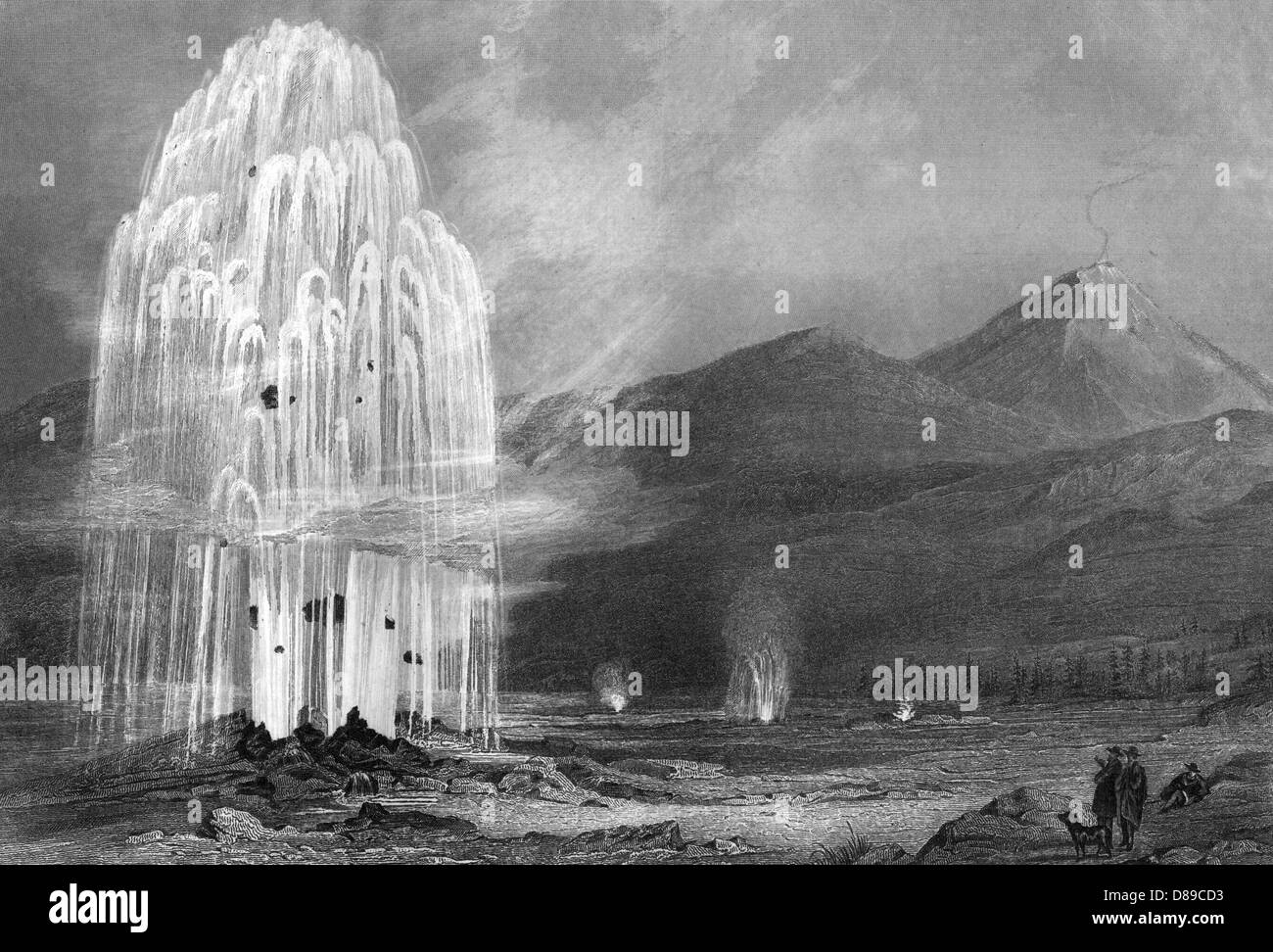 GEYSIR, ISLAND Stockfoto