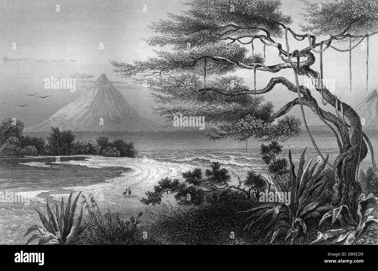 NICARAGUA-FLUSSSZENE Stockfoto