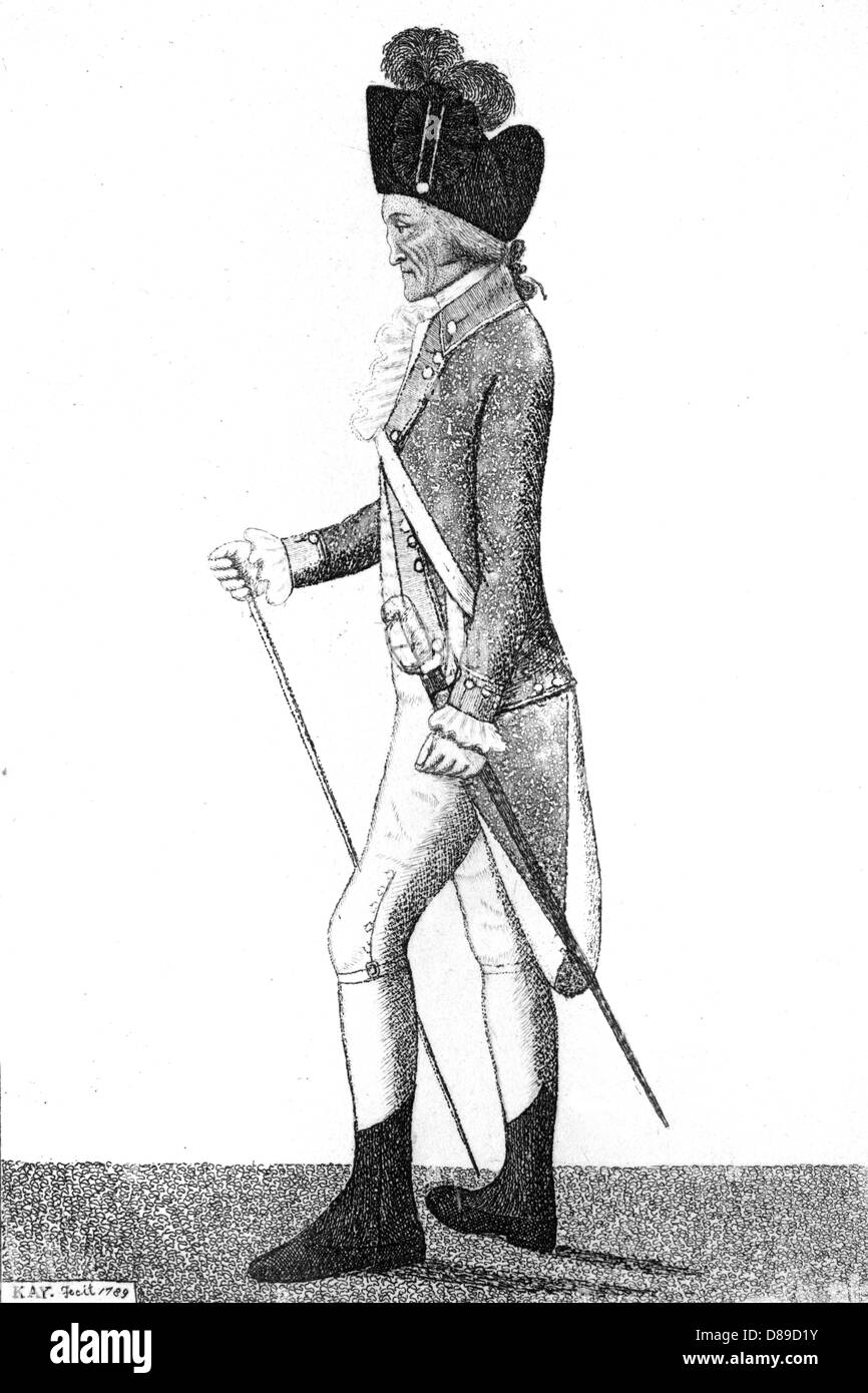 MAJOR CAMPBELL 1789 Stockfoto