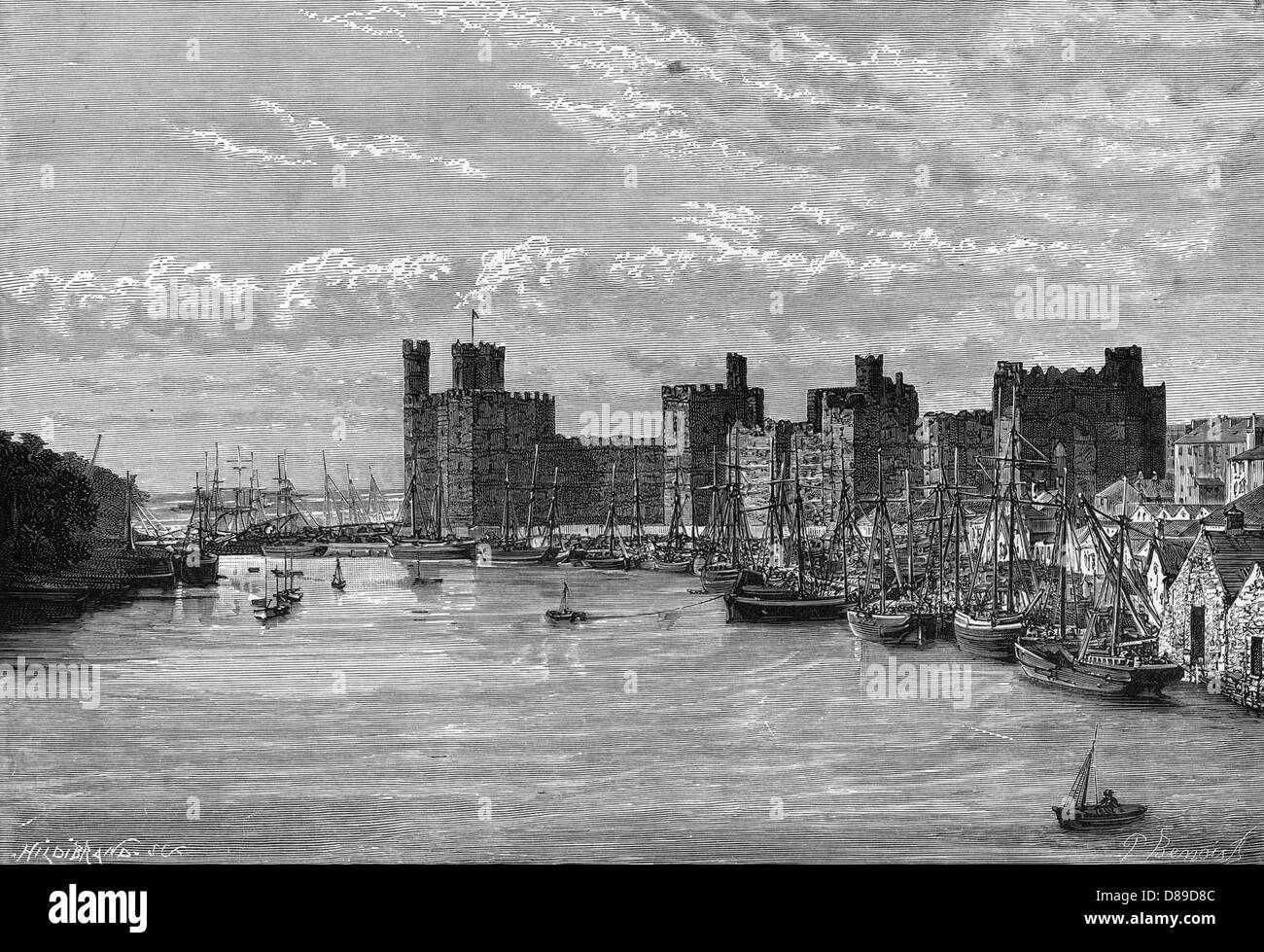 SCHLOSS CAERNARVON/WALES Stockfoto