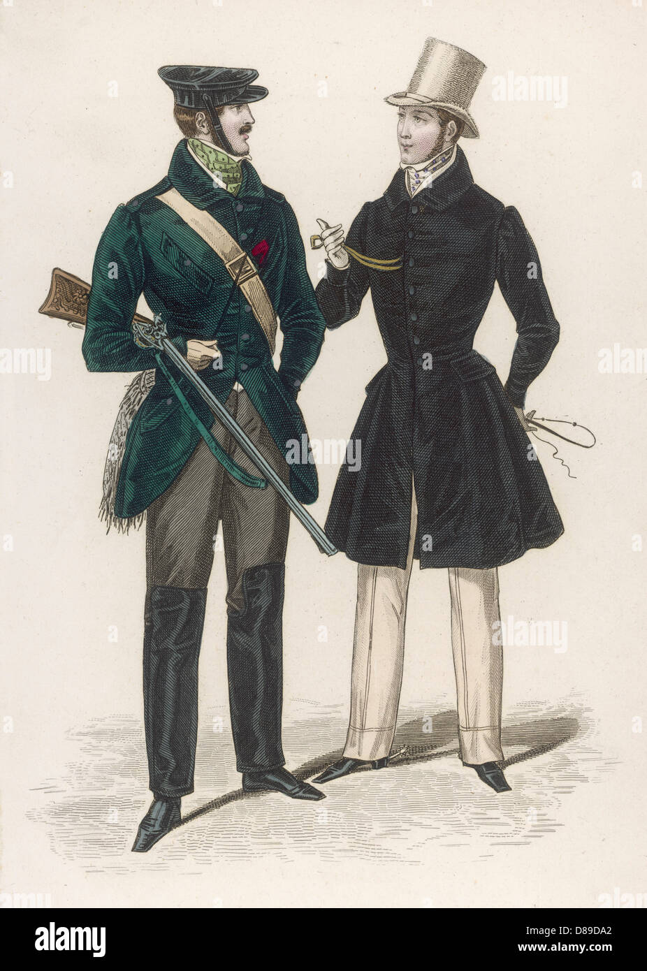 Jagd - Stadtgarb 1832 Stockfoto