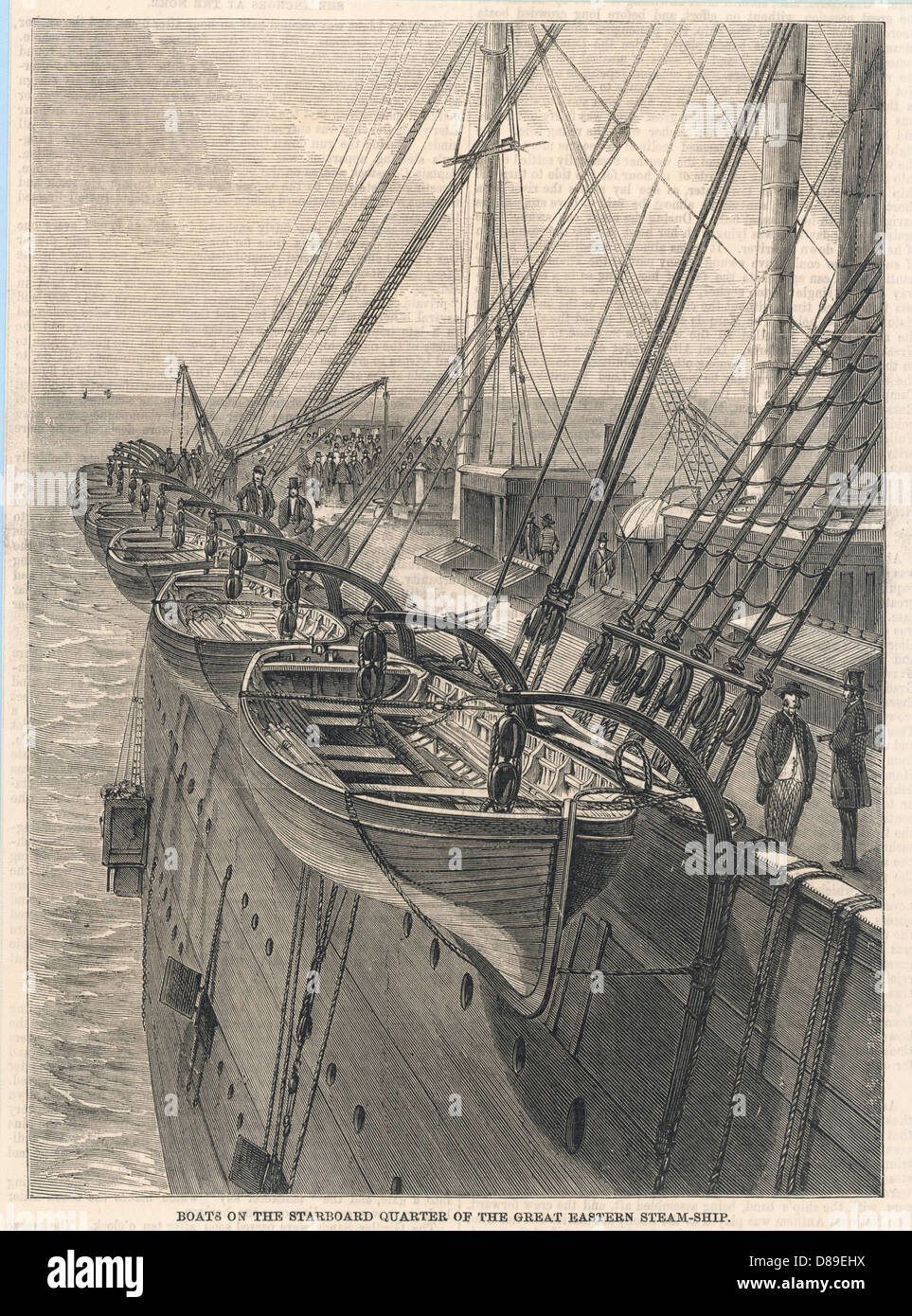 Great Eastern - Rettungsboote Stockfoto