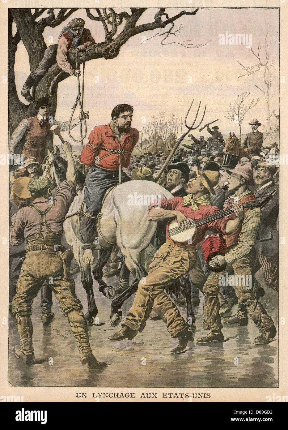 KINDERMÖRDER GELYNCHT Stockfoto