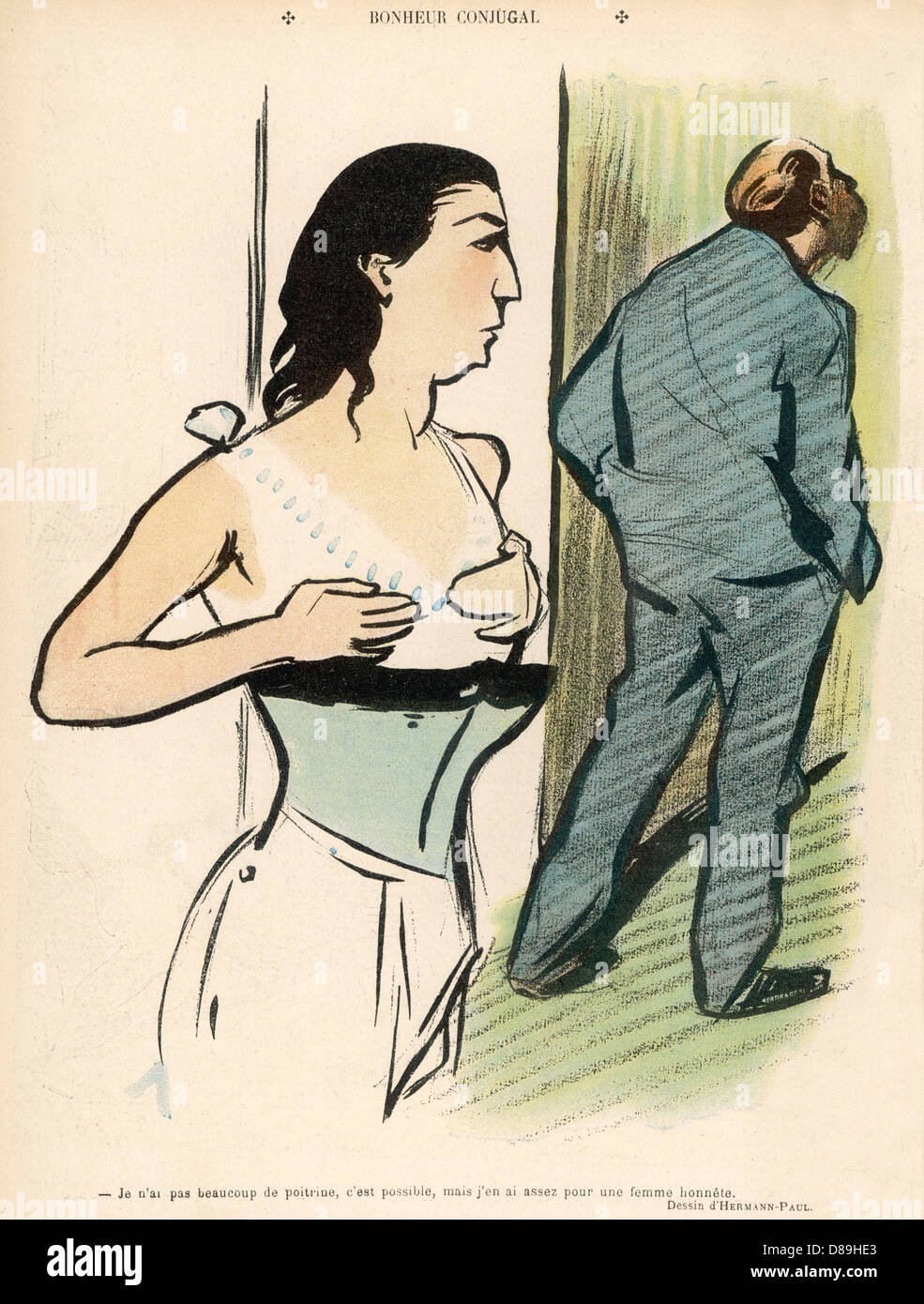 COMIC-SEXGROSSE BRÜSTE 1904 Stockfotografie - Alamy