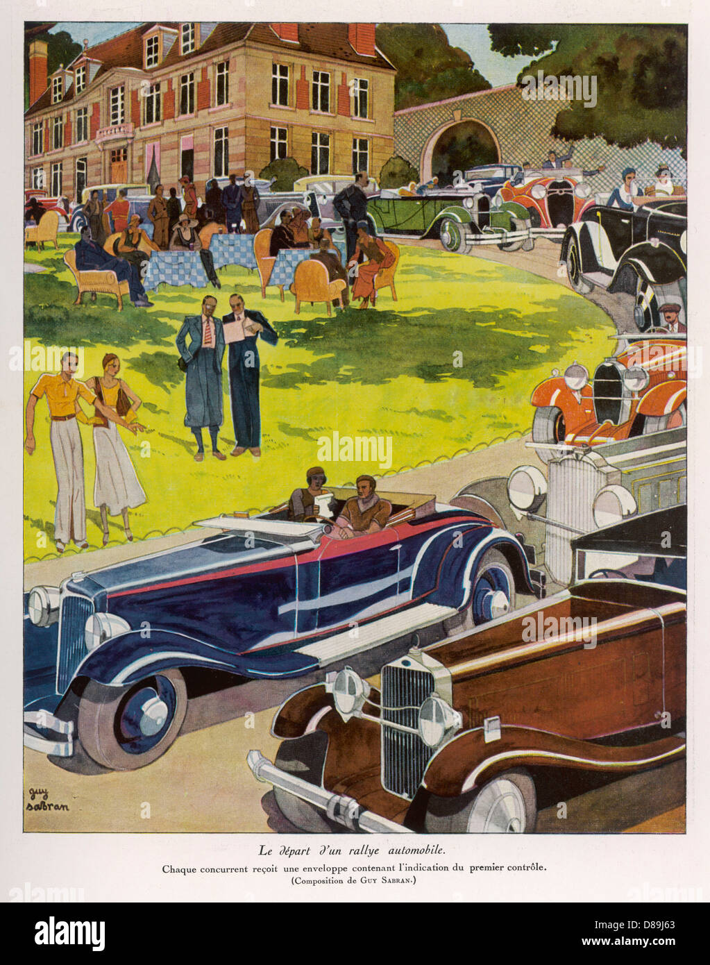 Concours D'Elegance - 1930er Autos Stockfoto