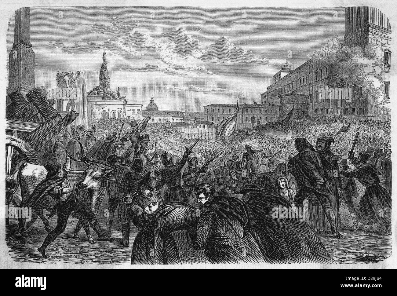 Aufstände in Rom Stockfoto