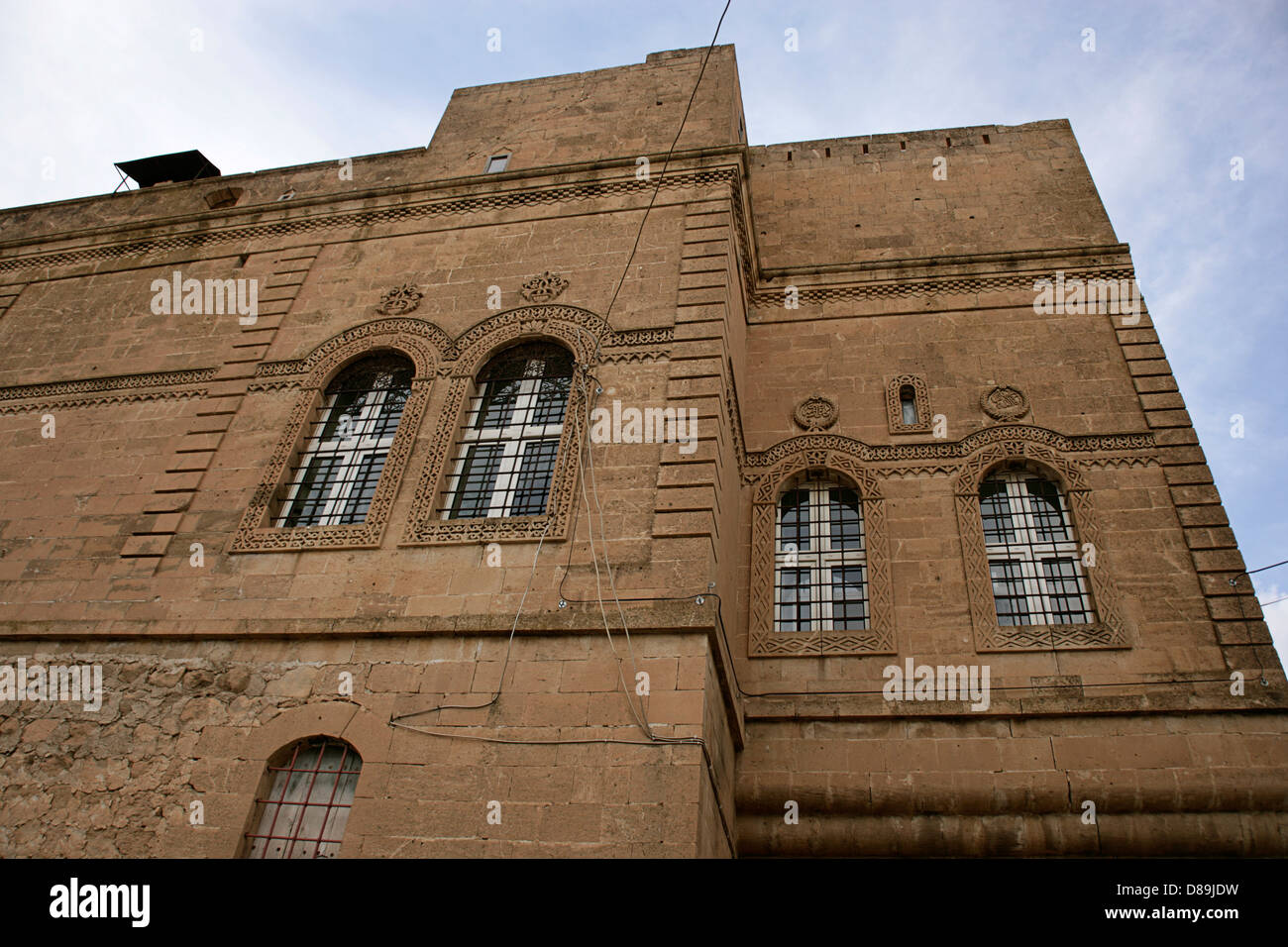 Gebäude eingehend Savur in der Nähe von Mardin, Südosten der Türkei Stockfoto