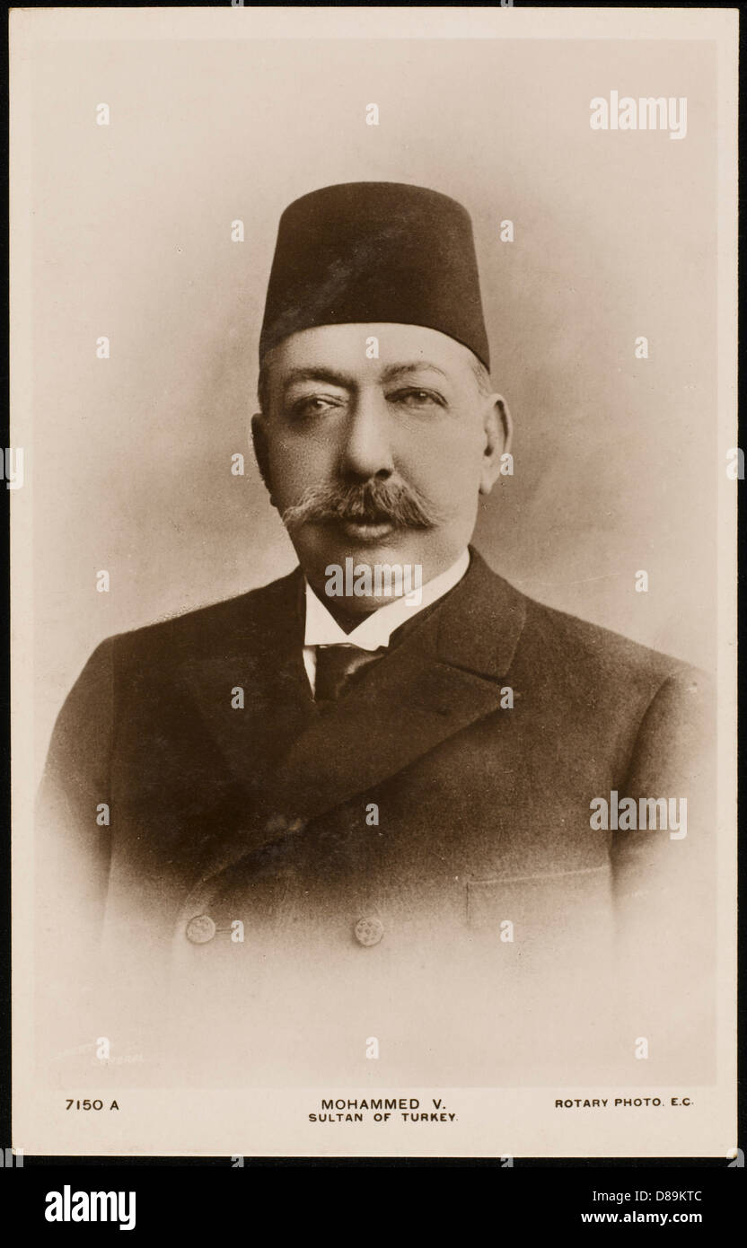 MEHMED V., SULTAN Stockfoto