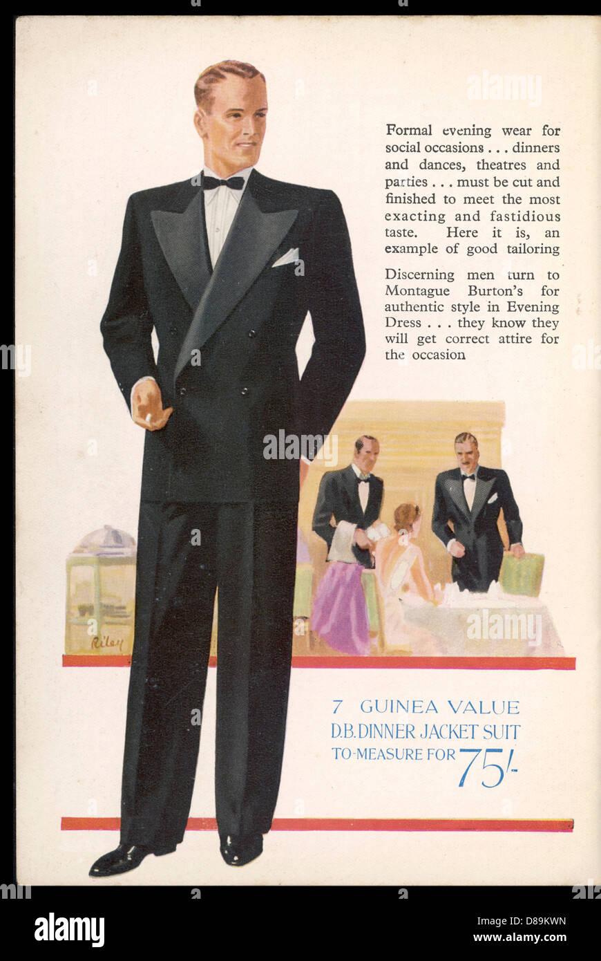 Kleid-Anzug 1939 Stockfoto
