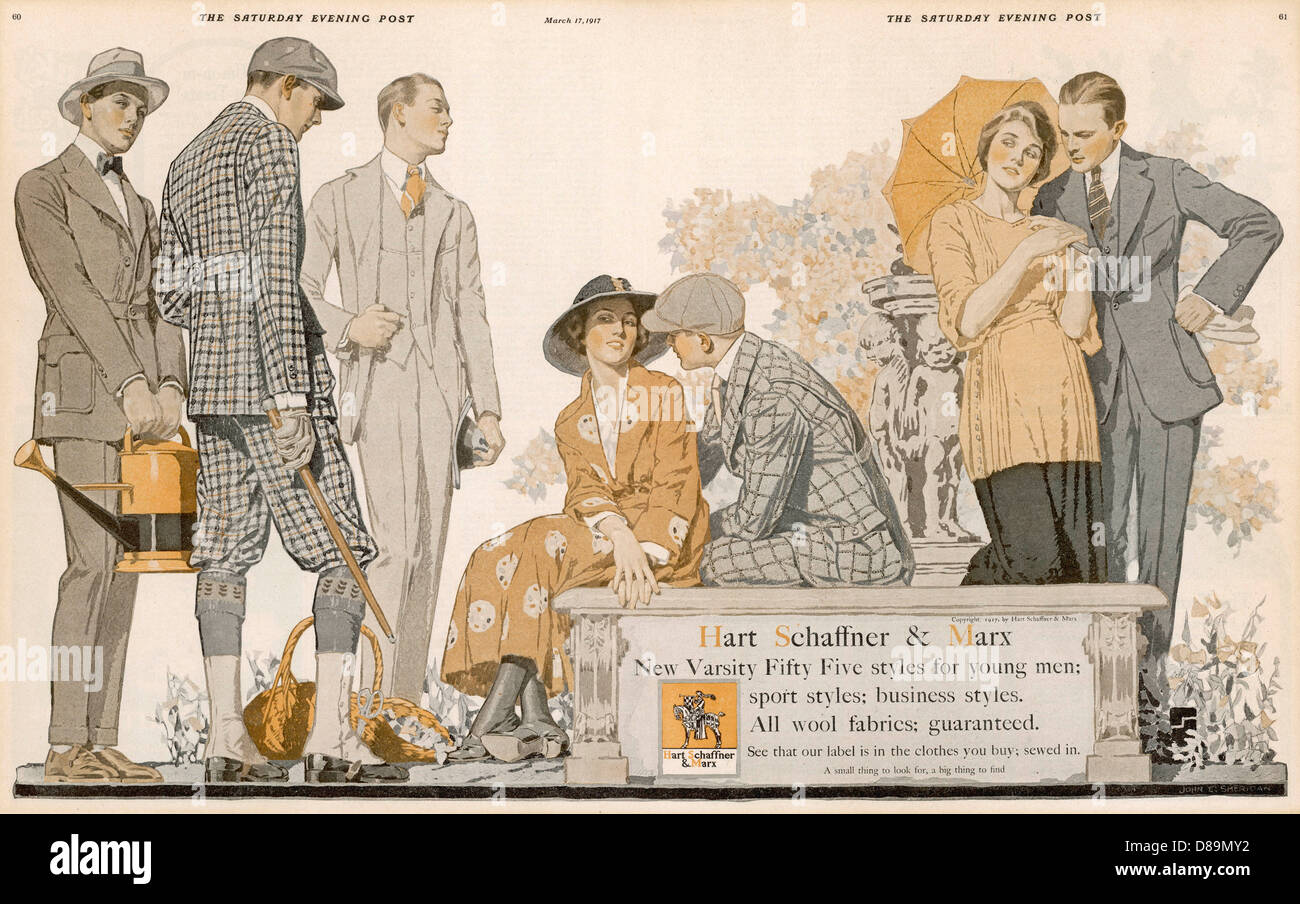 VARSITY STYLE USA 1917 Stockfoto