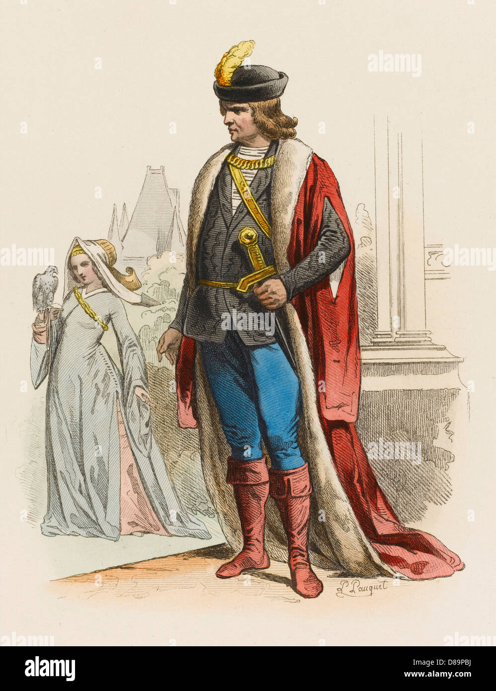 Baron, Baronin Stockfoto