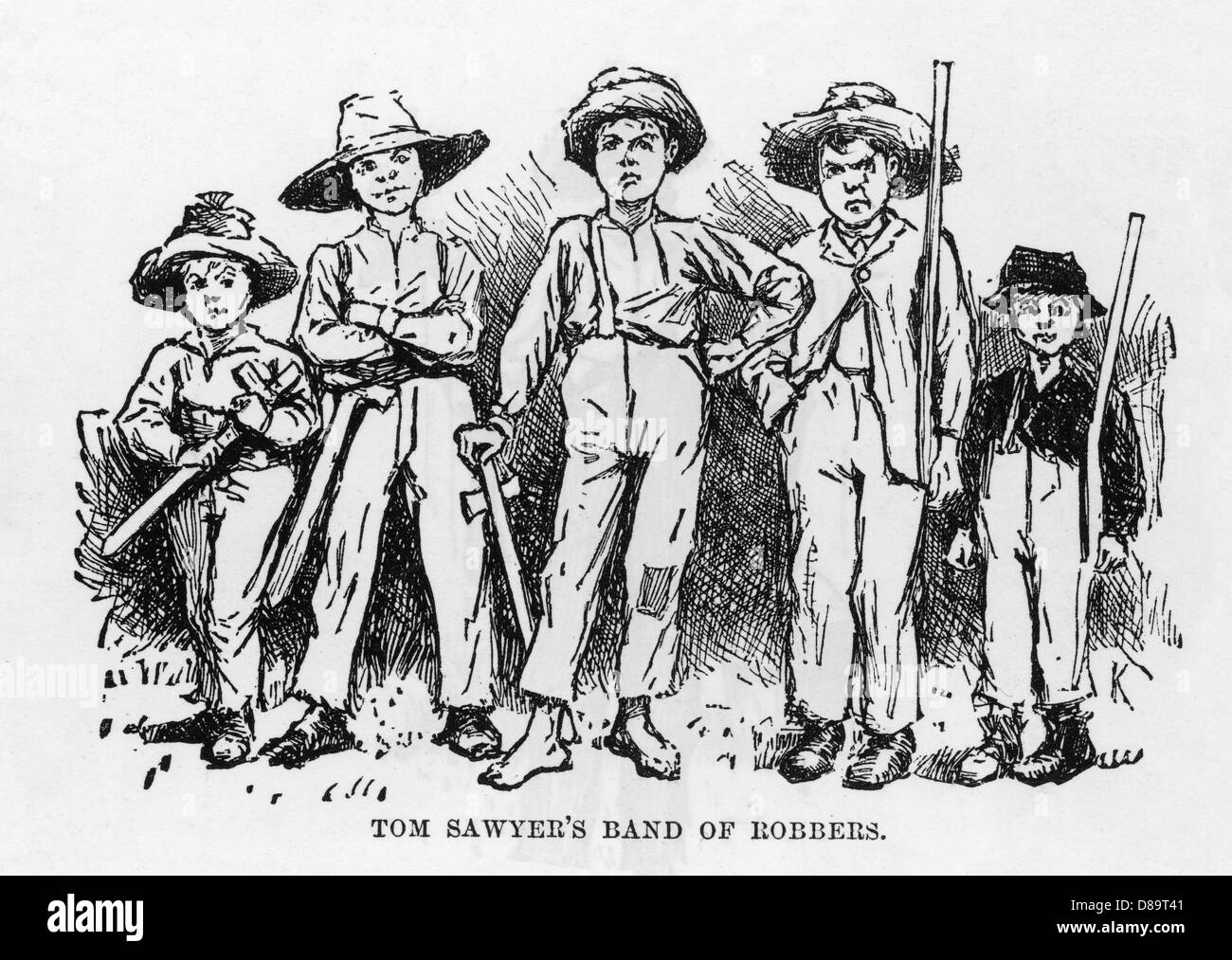 Tom sawyer and huckleberry finn Fotos und Bildmaterial in hoher