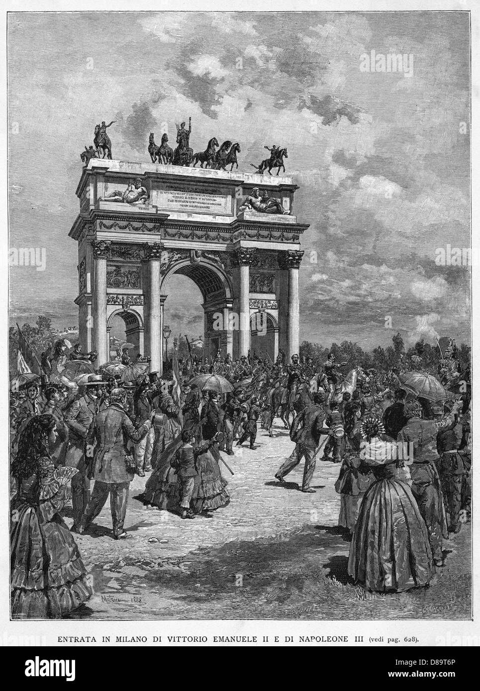 VITTORIO EMAN. IN MAILAND Stockfoto