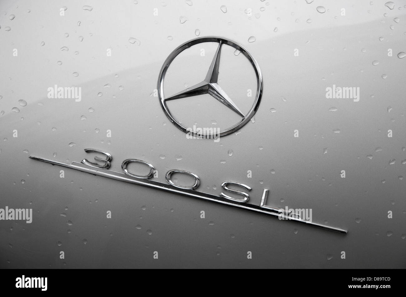 Mercedes Benz 300 SL Gullwing Abzeichen Stockfoto