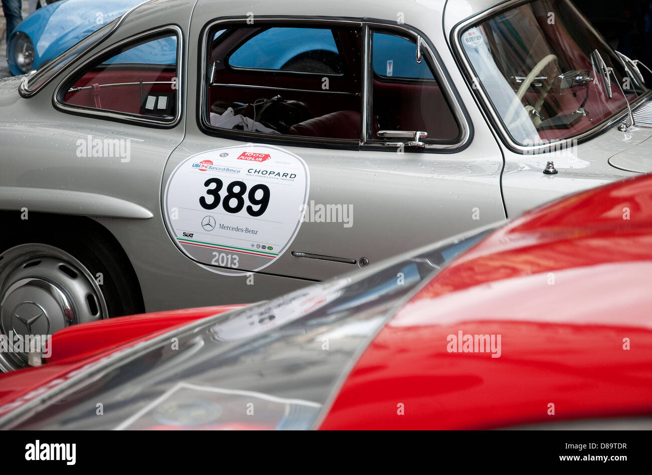 klassische Sportwagen, 1000 Mille Miglia, Brescia, Lombardei, Italien Stockfoto