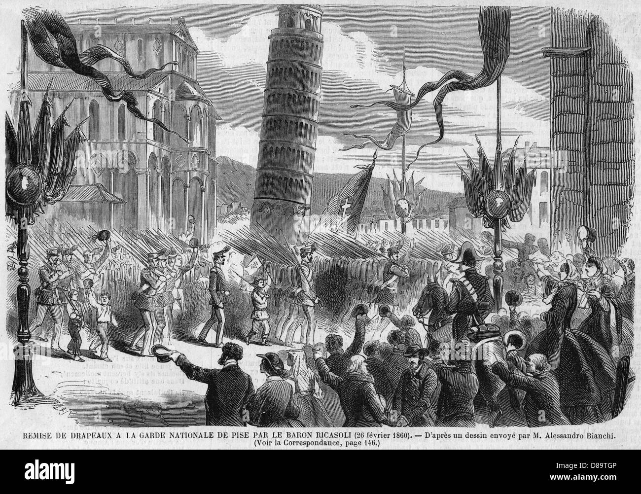 WACHEN IN PISA Stockfoto