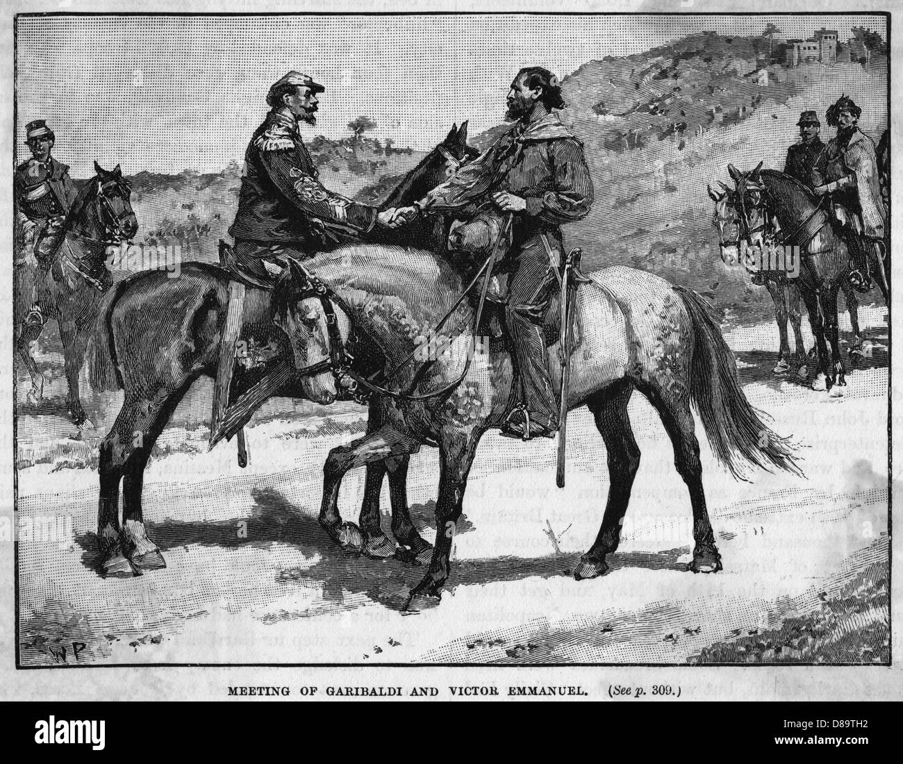 GARIBAIDI UND VITTORIO Stockfoto