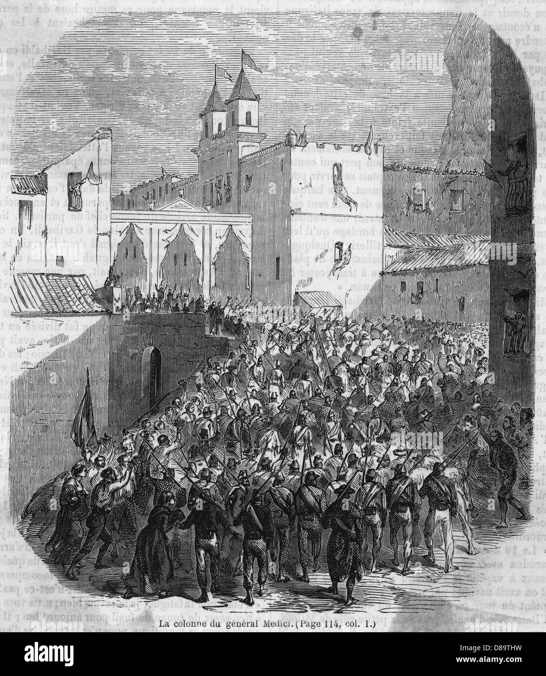 GENERAL MEDICI'S MÄNNER Stockfoto