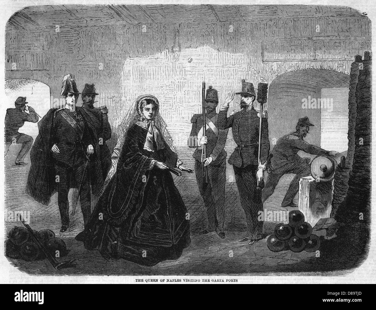 KÖNIGIN IN GAETA Stockfoto