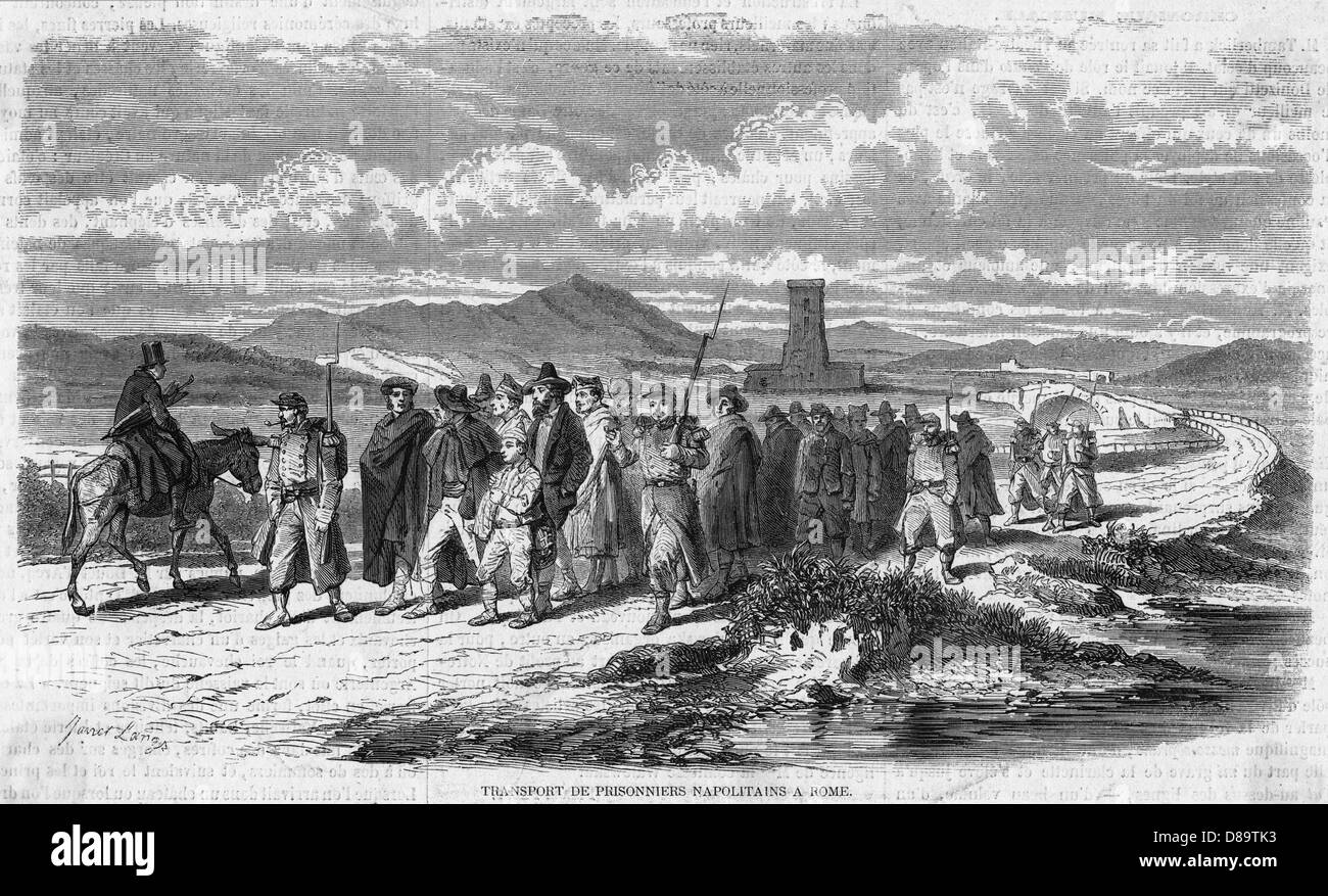 GEFANGENE AUS NEAPEL Stockfoto
