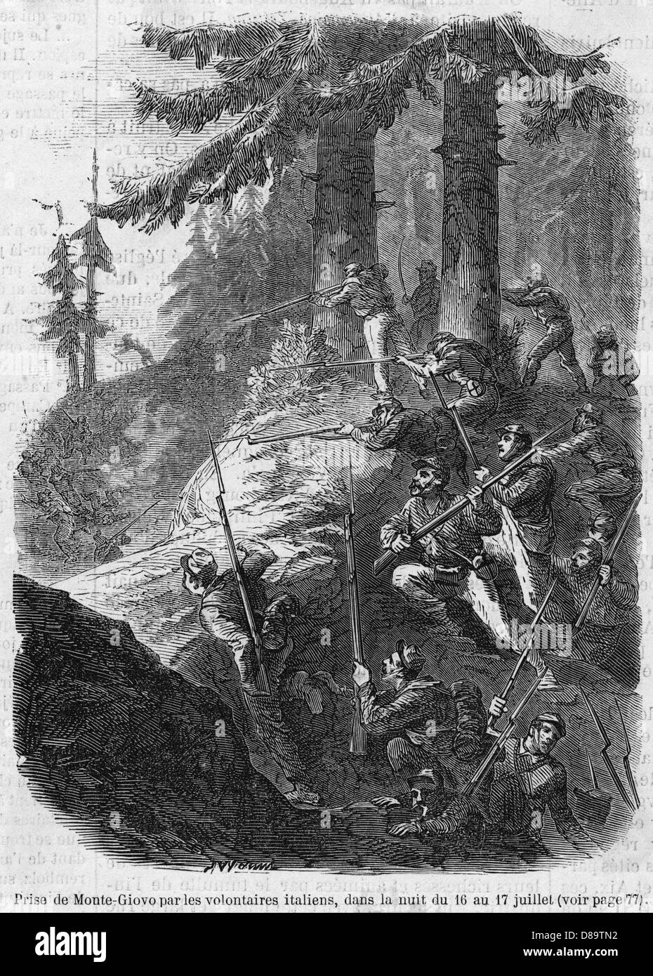 MONTE-GIOVO IST ERLEDIGT Stockfoto