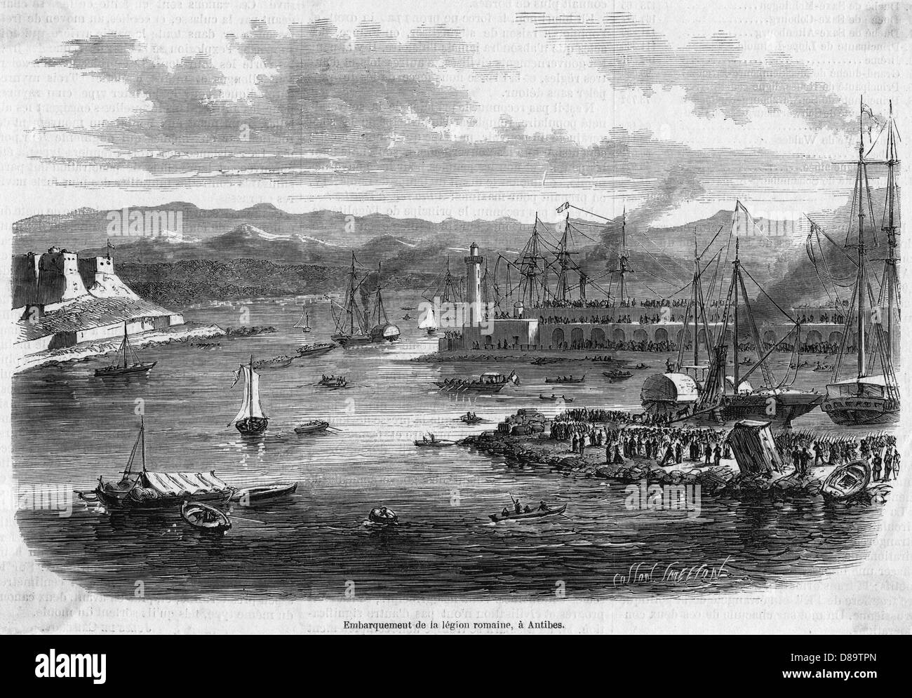 RÖMISCHE LEGION ANTIBES Stockfoto