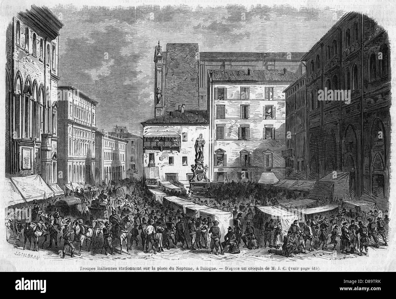 ITALIENER IN BOLOGNA Stockfoto