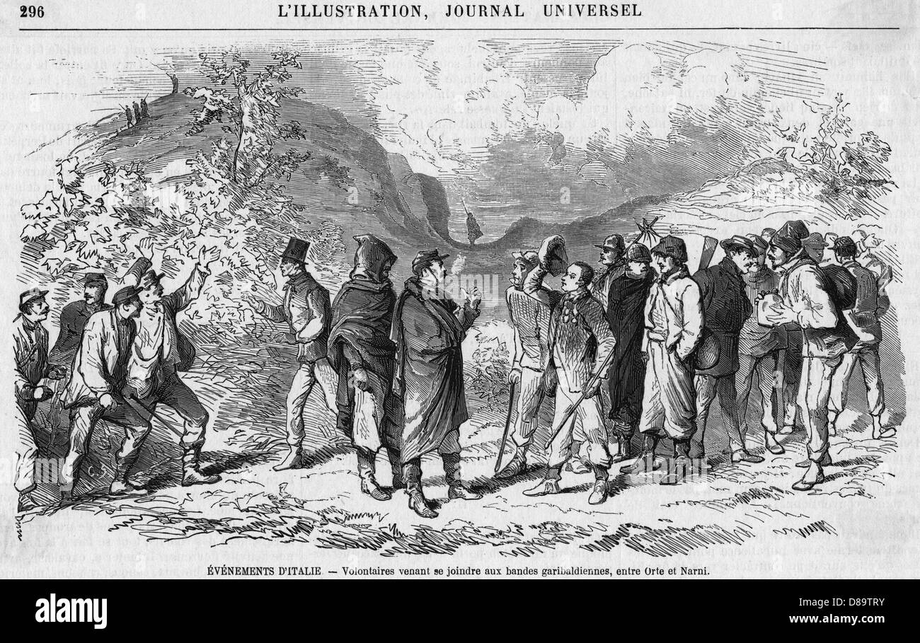 GARIBALDI FREIWILLIGE 2 Stockfoto