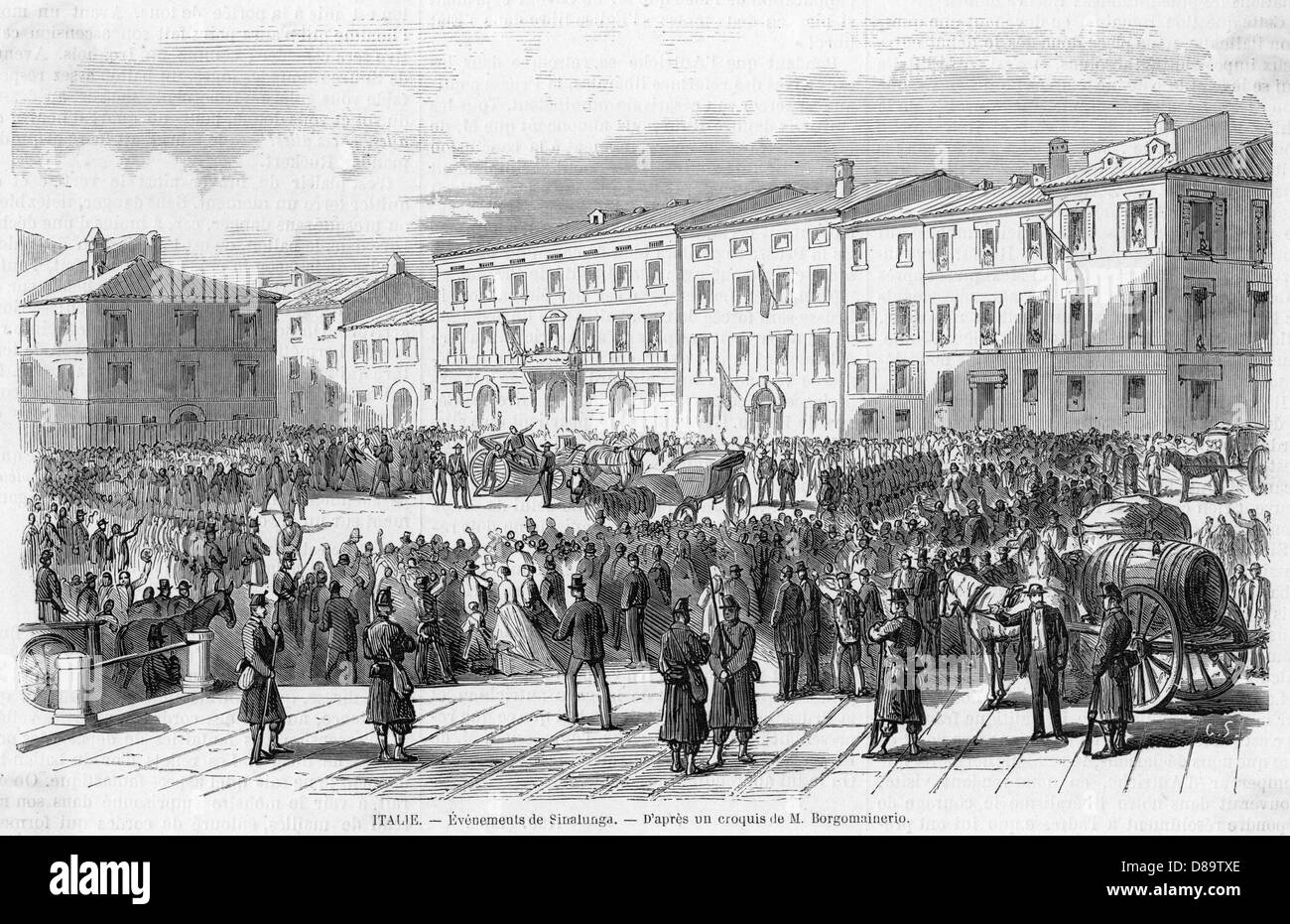 GARIBAIDI GEFANGEN Stockfoto