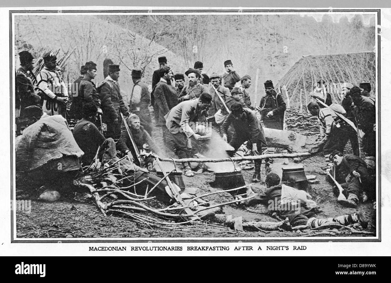 MAZEDONISCHE REBELLEN Stockfoto