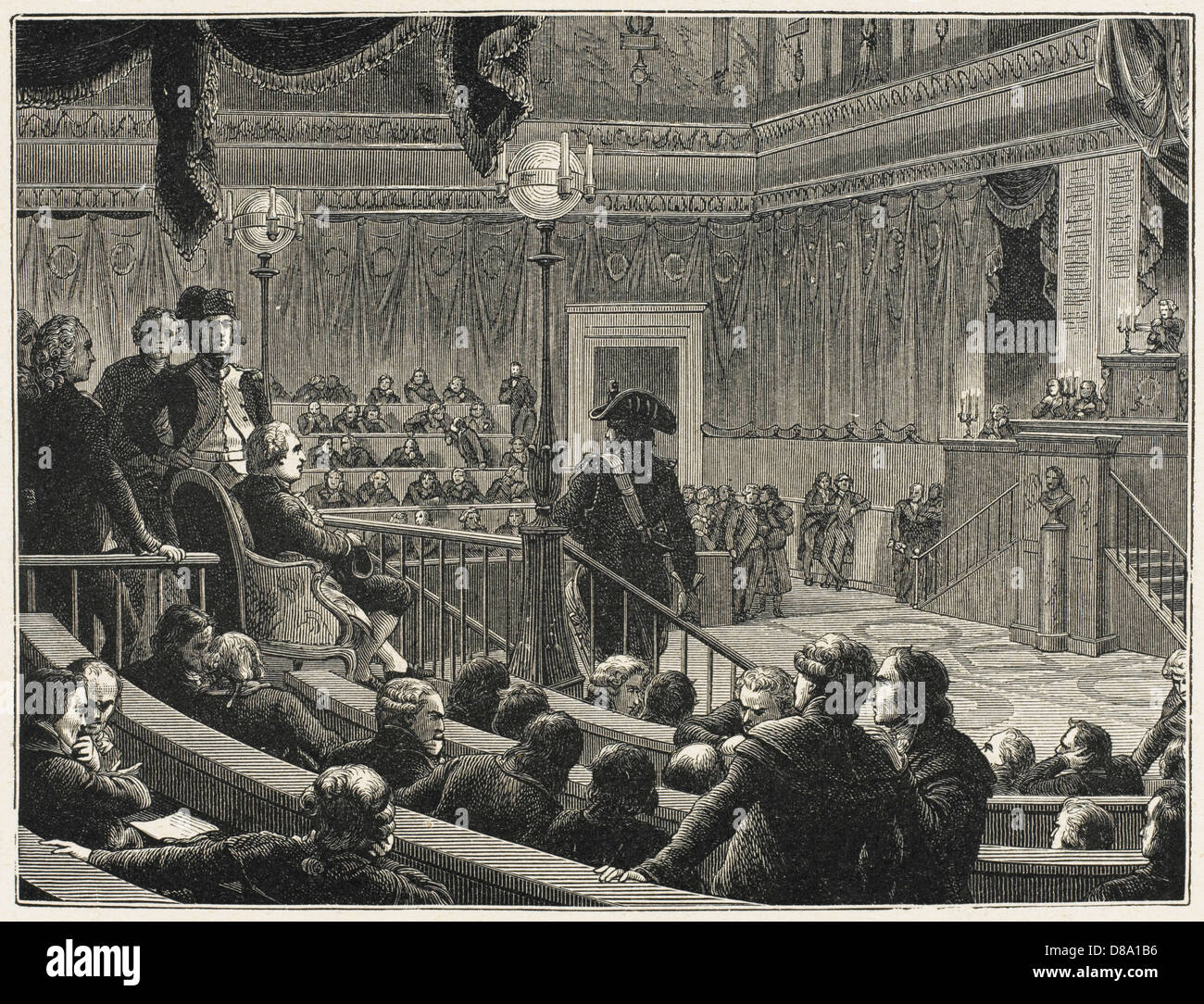 Prozess gegen Ludwig XVI. Stockfoto