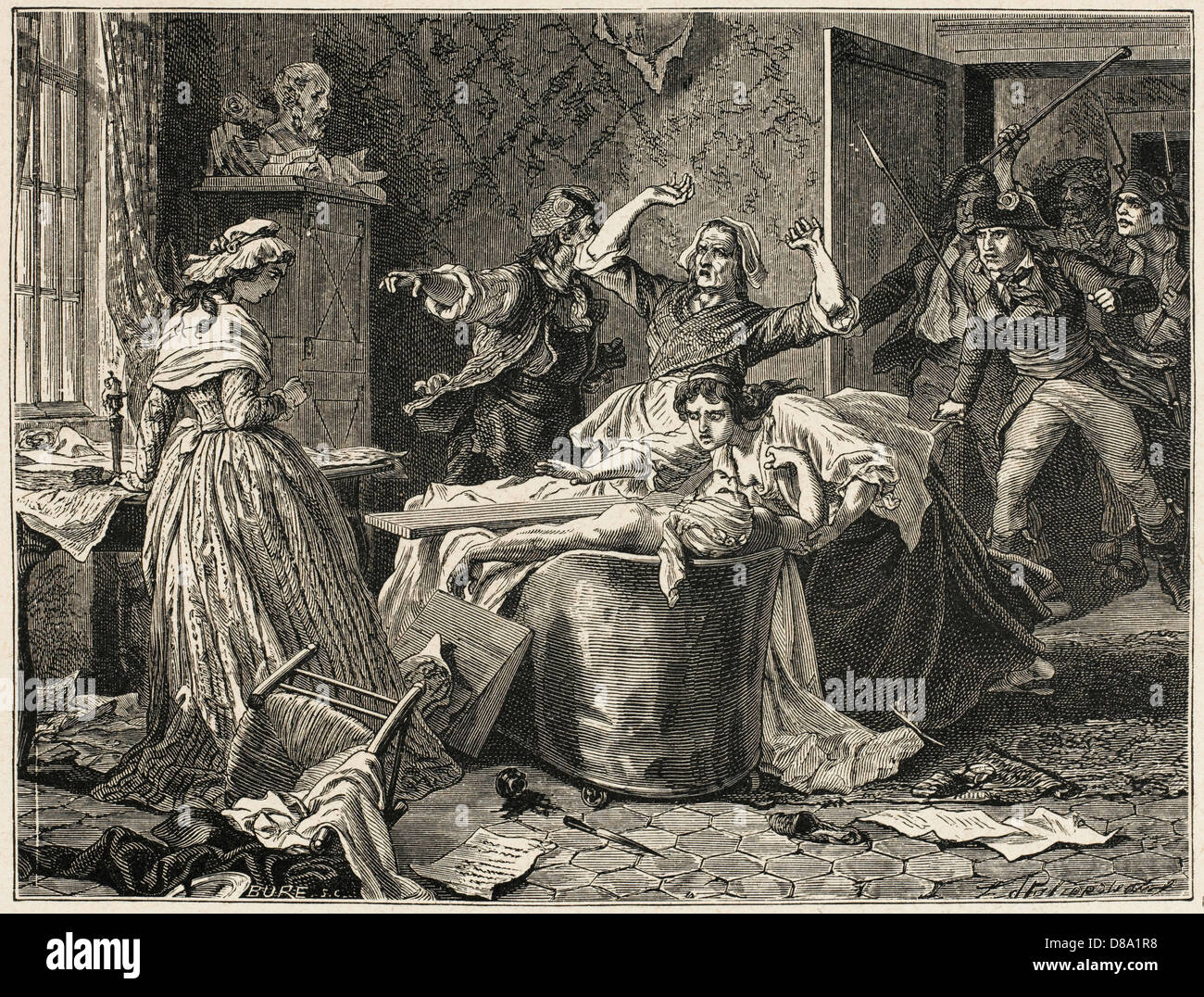 MARAT ERMORDET - 1 Stockfoto