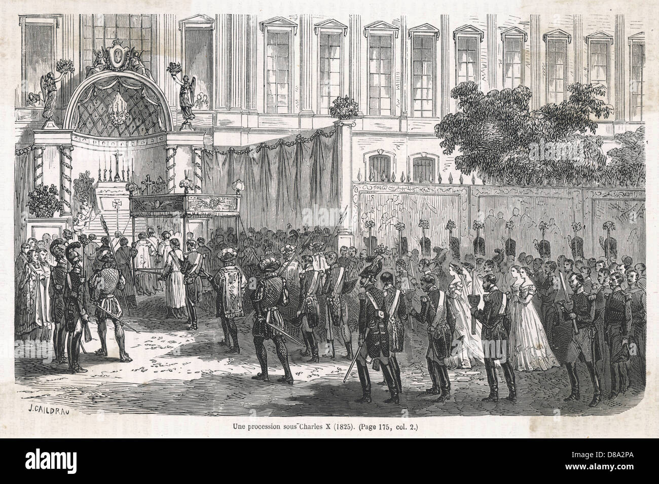 ROYALISMUSPROZESSION Stockfoto